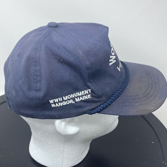 WW II Veteran Corded Snap Back Hat Bangor Maine - Picture 8 of 15